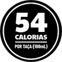 Selo 54 calorias por taça (100 mL)