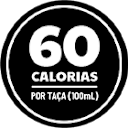 Selo 60 calorias por taça (100 mL)
