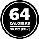 Menos de 64 Calorias por Taça (100mL)