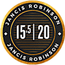15.5/20 pontos Jancis Robinson 2018