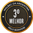 3º melhor Malbec da Argentina pelo Bonvivir