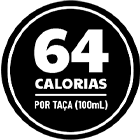 Menos de 64 Calorias por Taça (100mL)