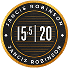 15.5/20 pontos Jancis Robinson 2018