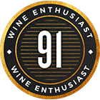 91 pontos Wine Enthusiast