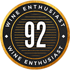 92 pontos Wine Enthusiast