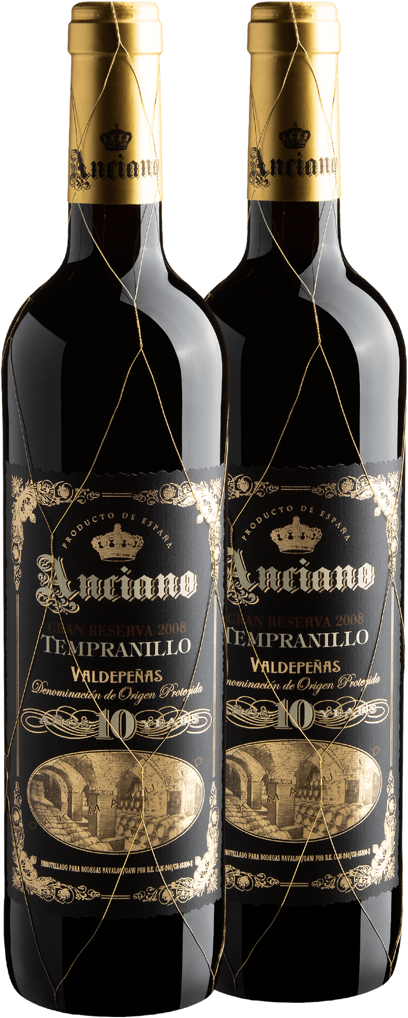 Duo Anciano Gran Reserva 10 years Valdepeñas DOP 2008