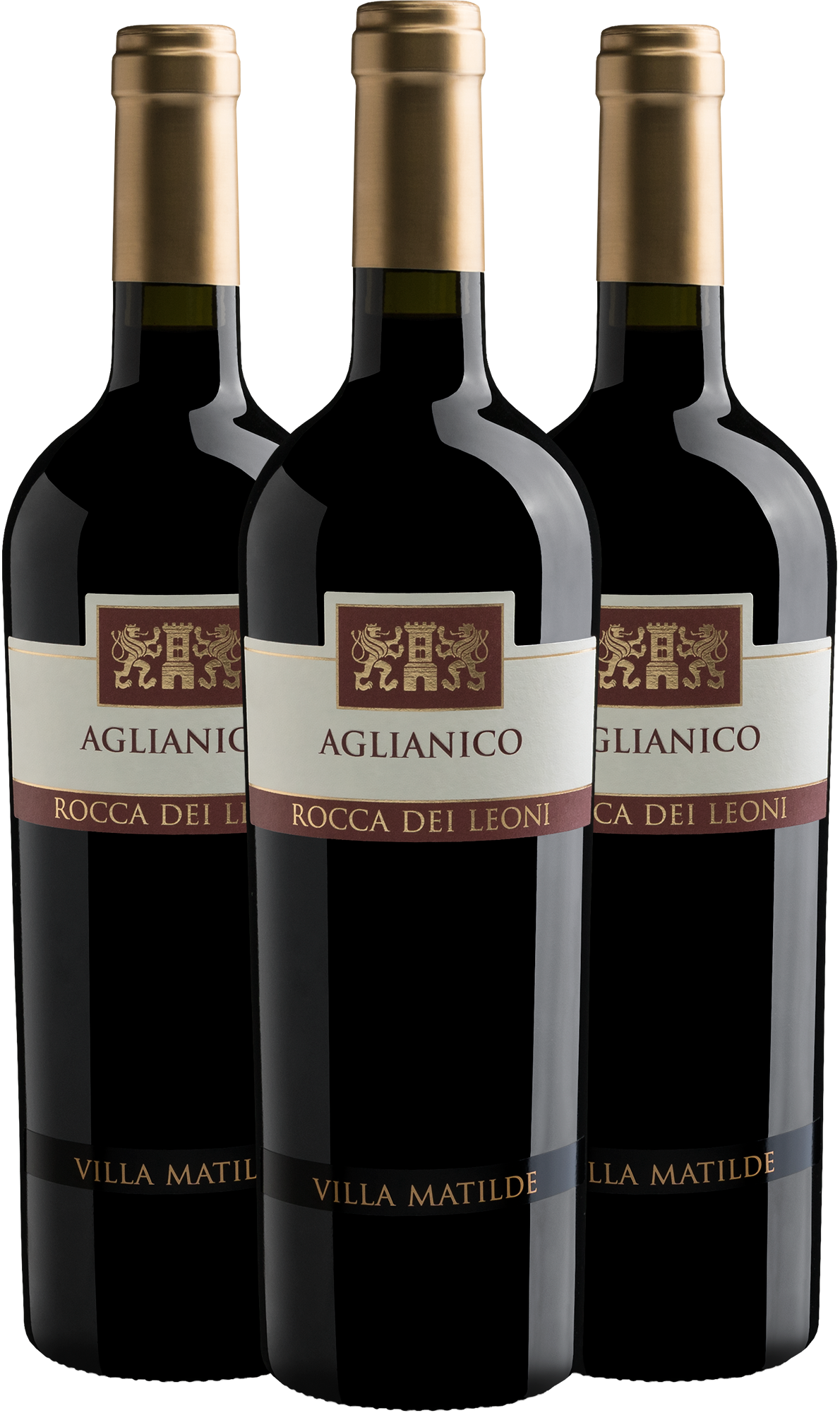 Trio Villa Matilde Rocca dei Leoni Aglianico 2015