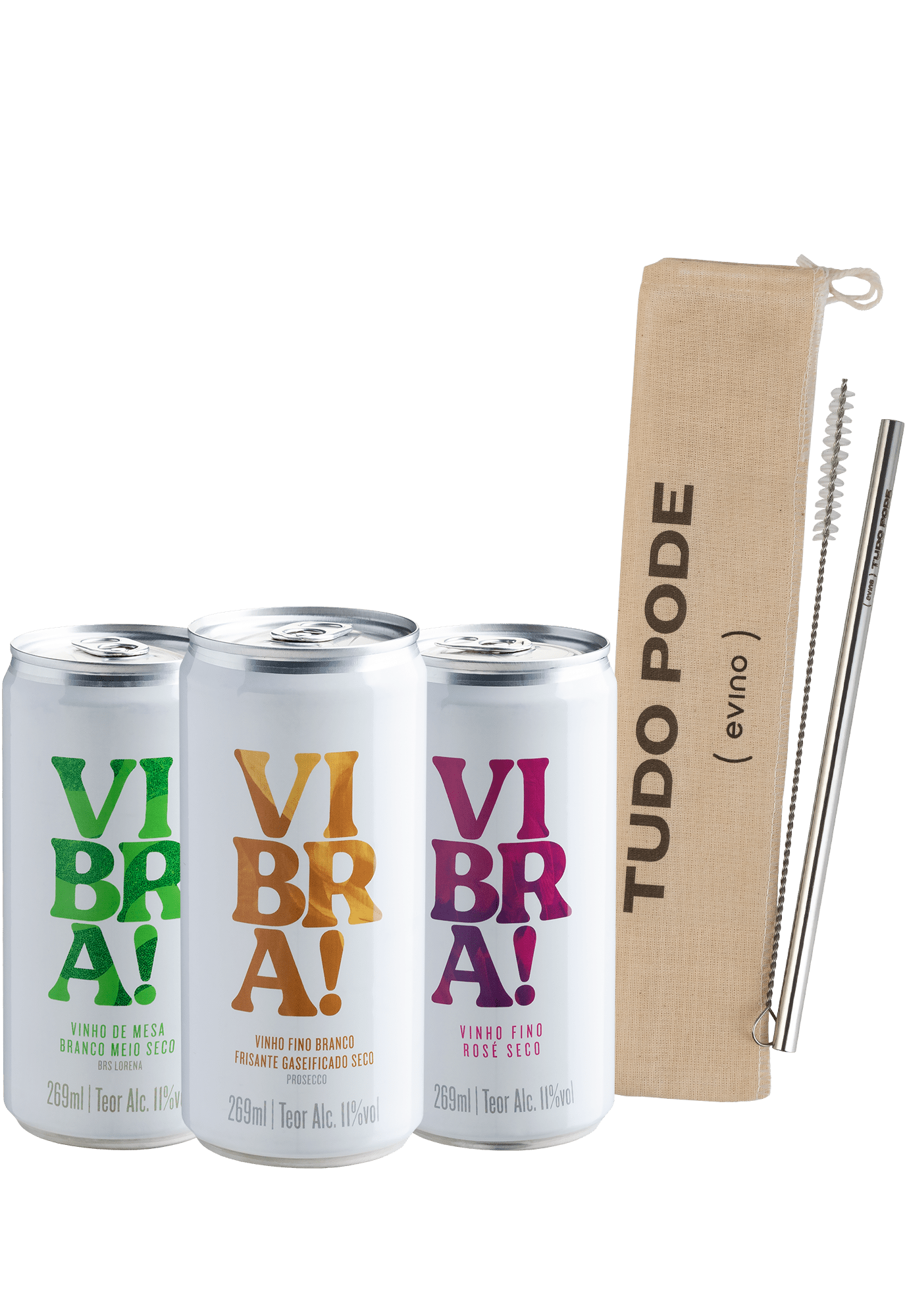 Trio Vibra! + Canudo Sustentável
