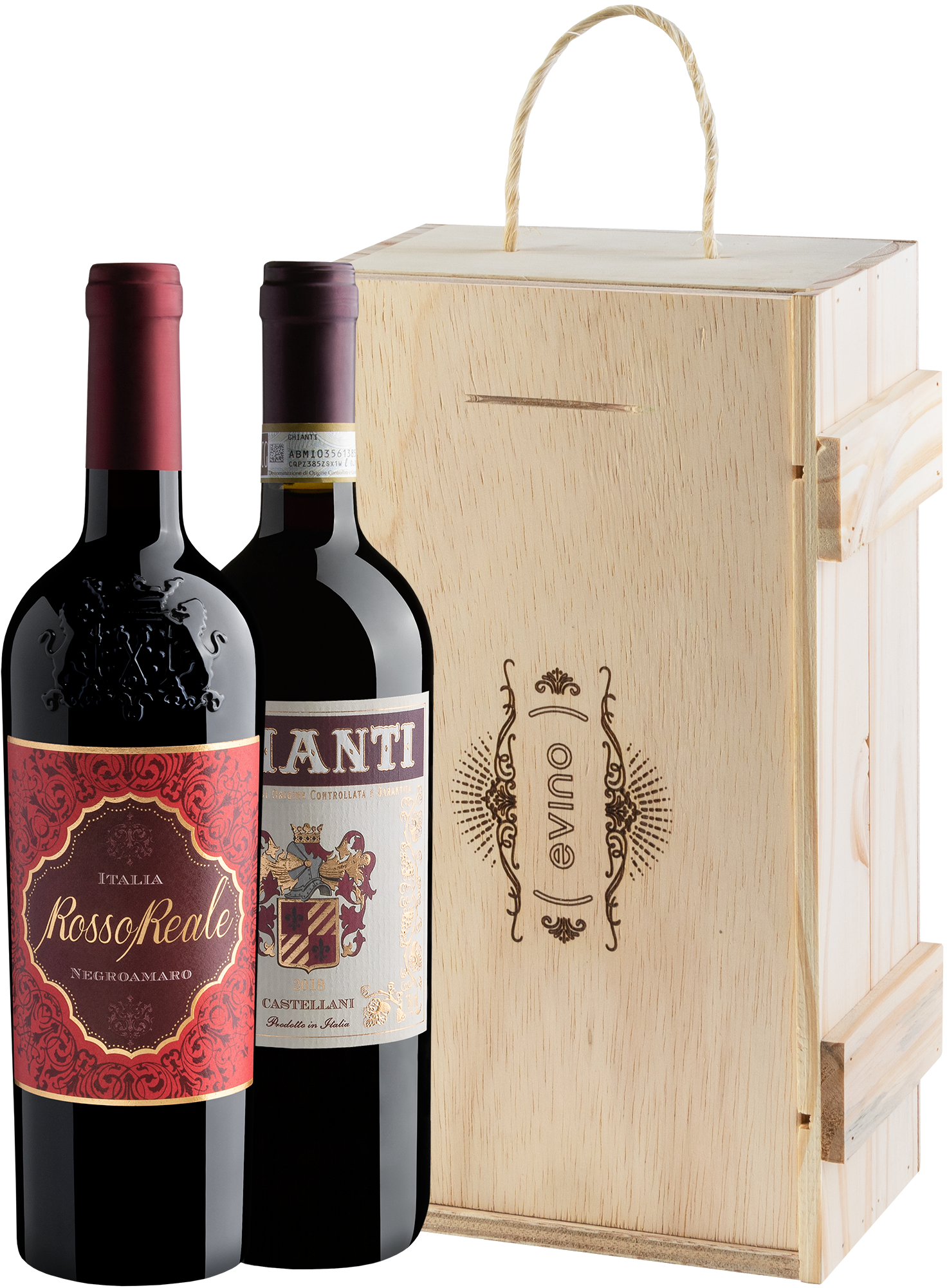 Duo Bestsellers da Itália na Caixa de Madeira