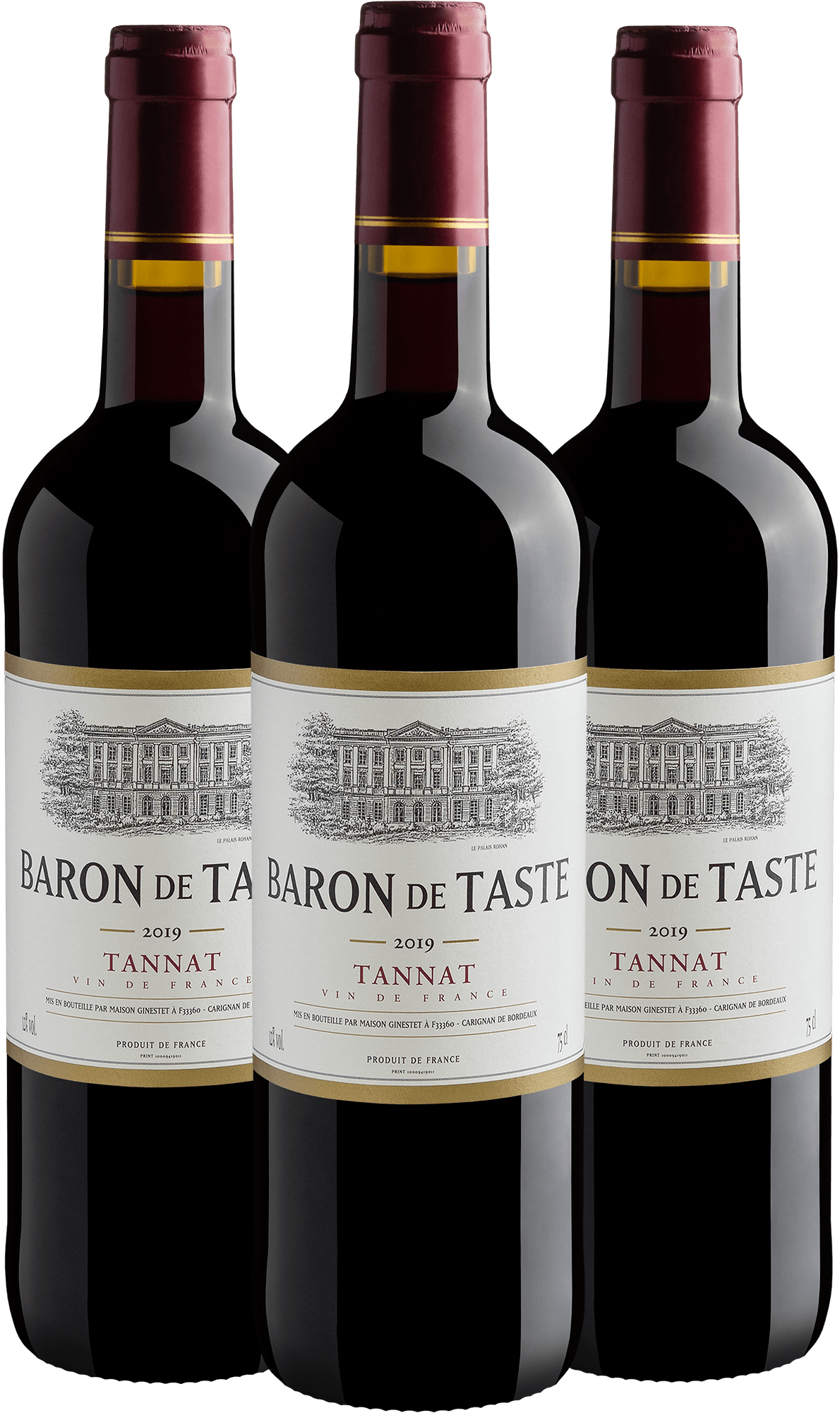 Kit 3 Baron de Taste Tannat 2019