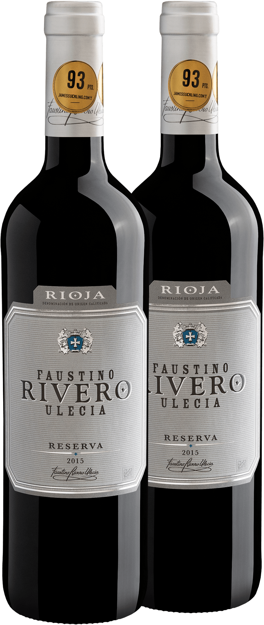 Kit com 2 Faustino Rivero Ulecia Reserva Rioja DOCa 2015