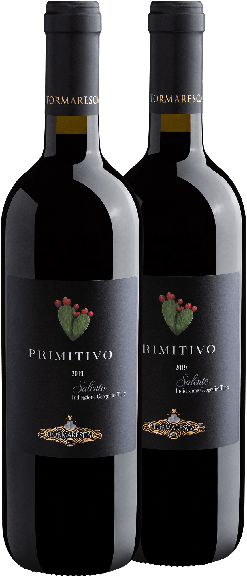 Kit 2 Tormaresca Fichi d'India Primitivo Salento IGT 2019