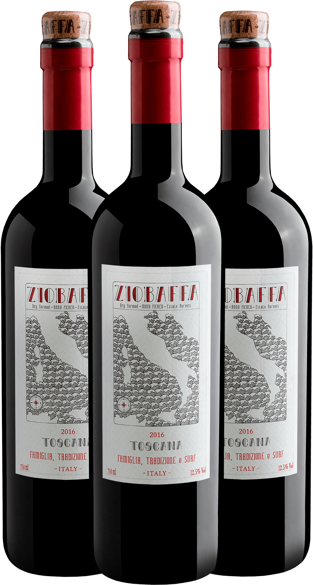 Kit 3 ZioBaffa Toscana IGT 2016 | Economize +R$30