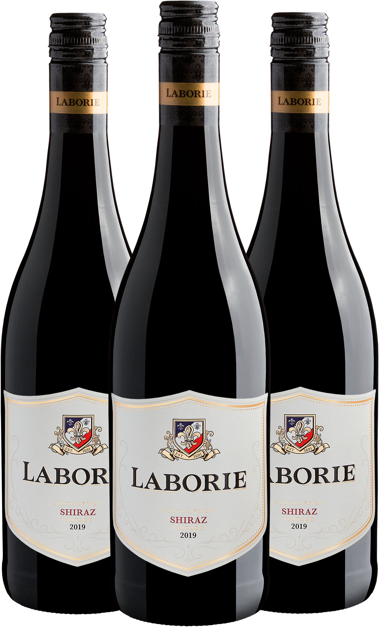 Kit 3 Laborie Shiraz 2019 | R$54,90 por garrafa