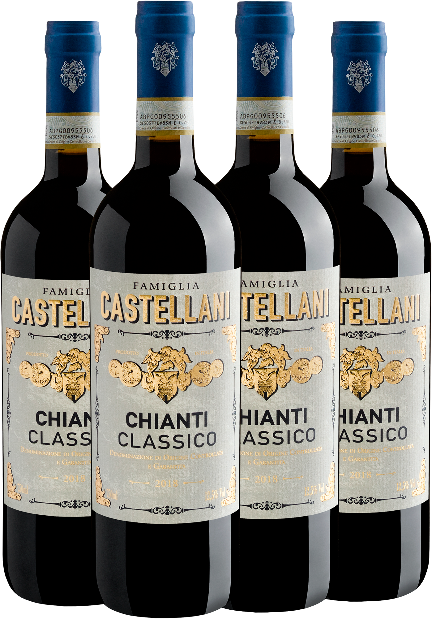 Kit 4 Famiglia Castellani Chianti Classico DOCG 2018 | R$89,90 por garrafa