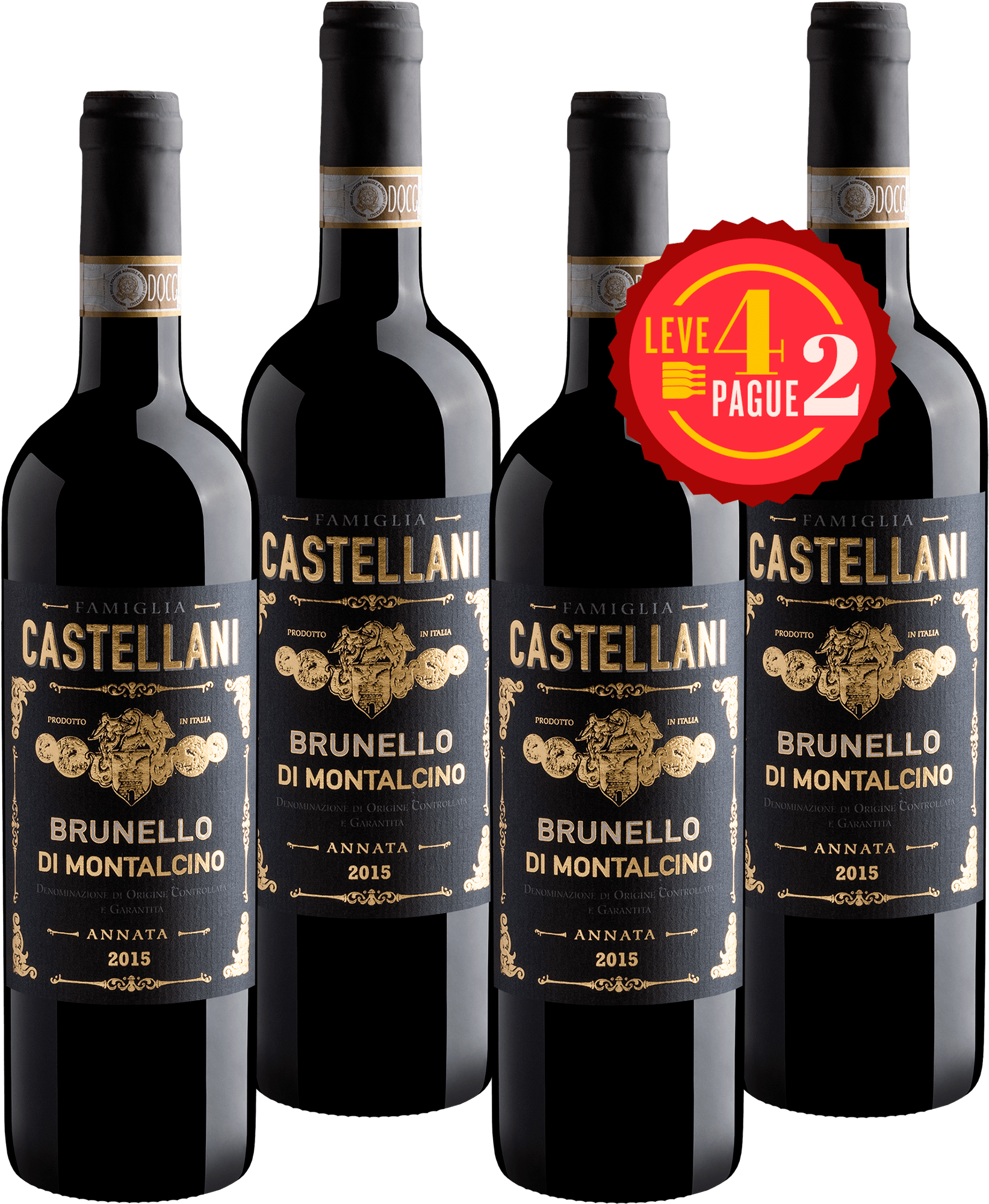 Leve 4, Pague 2: Famiglia Castellani Brunello di Montalcino DOCG 2015