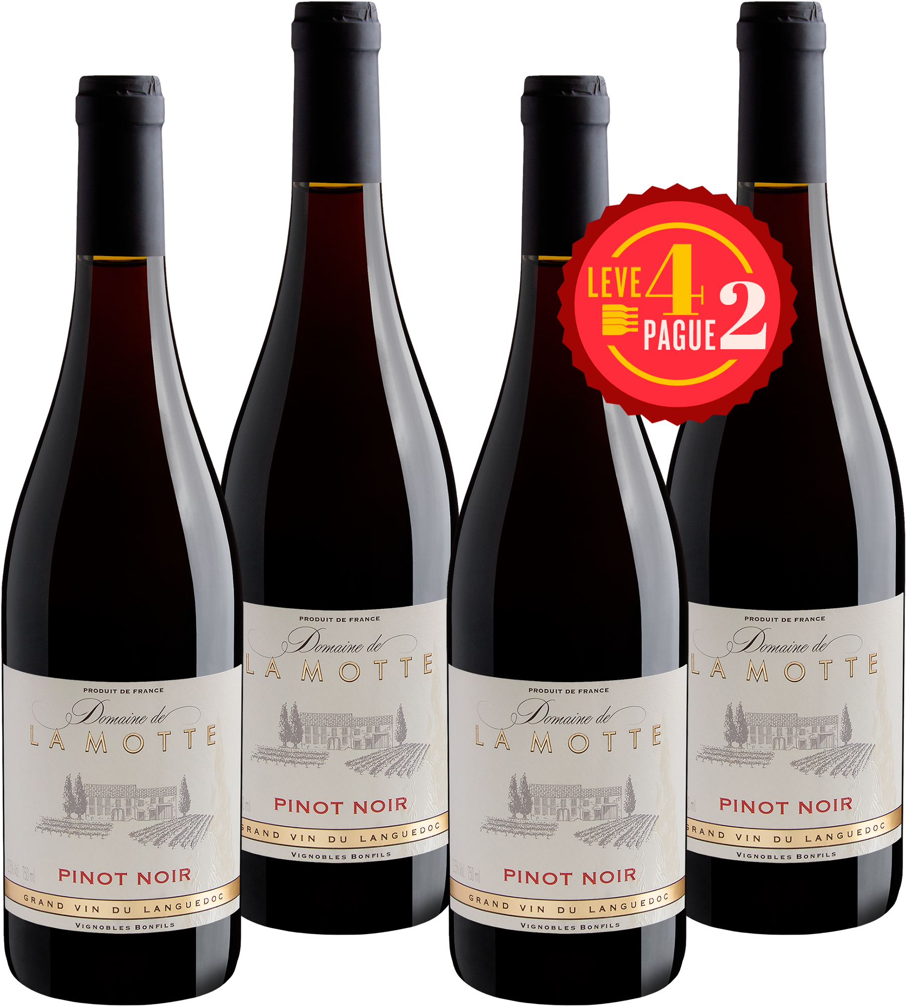 Leve 4 Pague 2 Domaine de La Motte Pinot Noir 2020