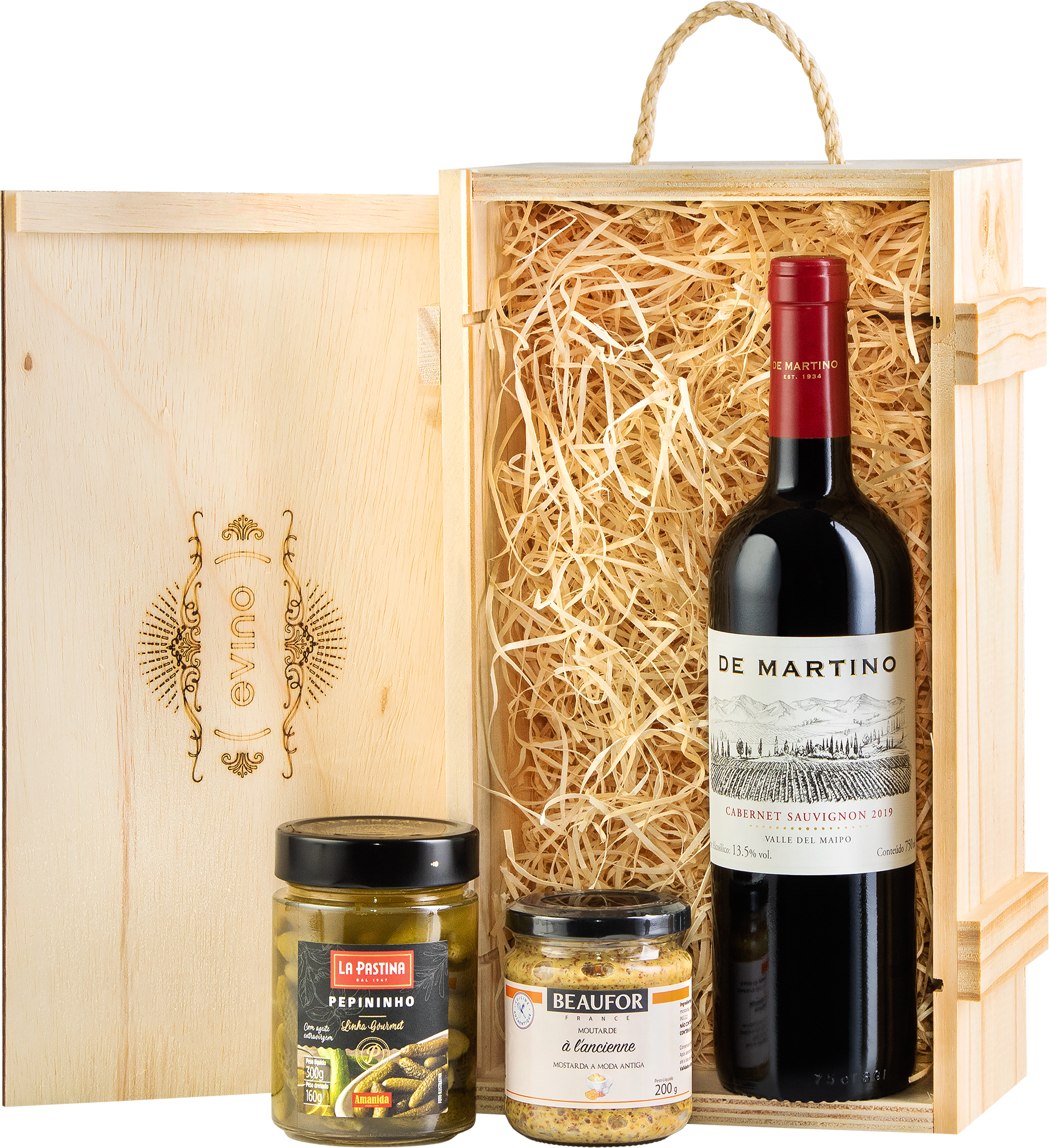 Kit Para Presentear com De Martino Cabernet Sauvignon