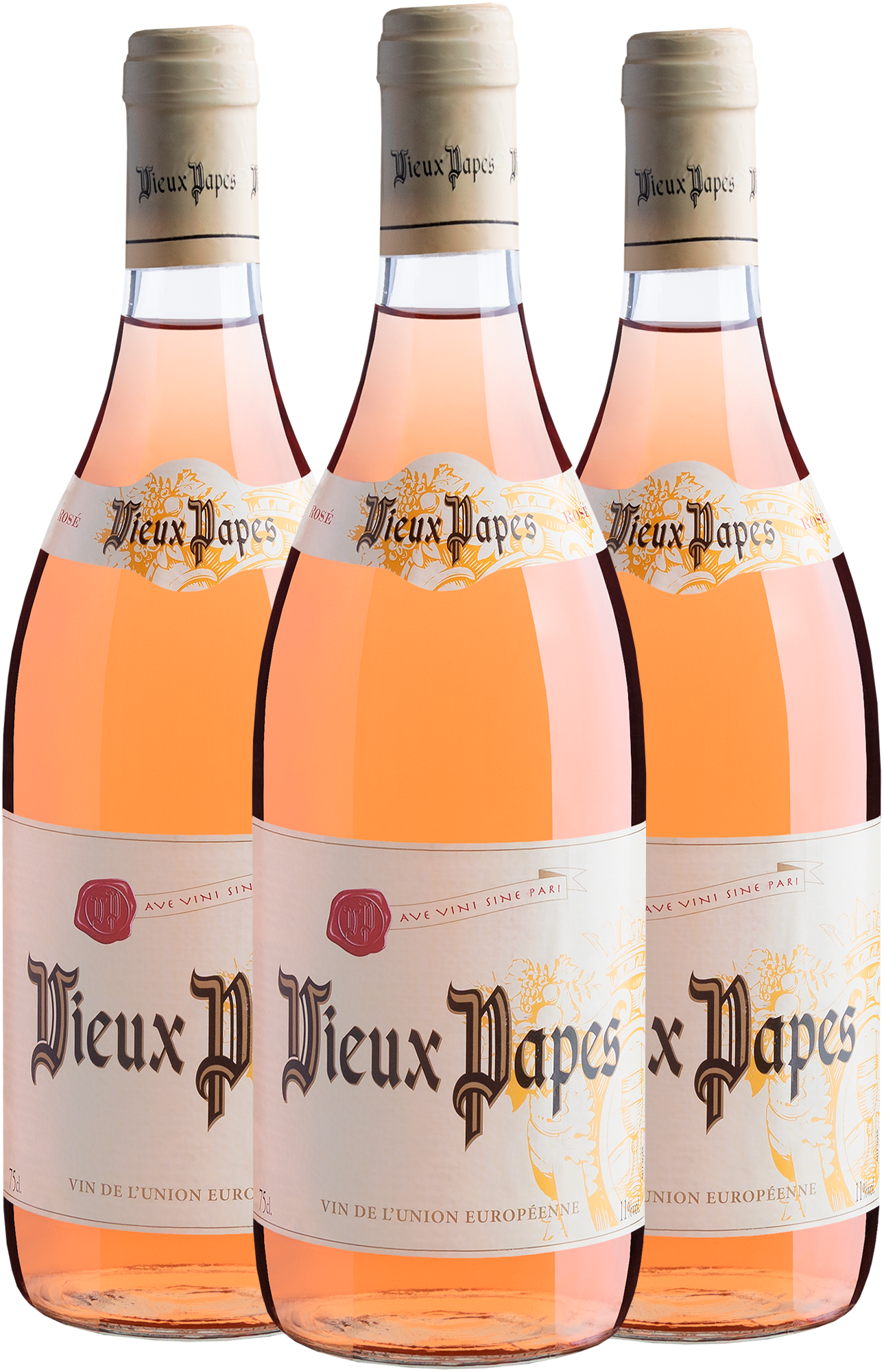 Kit 3 Vieux Papes Rosé