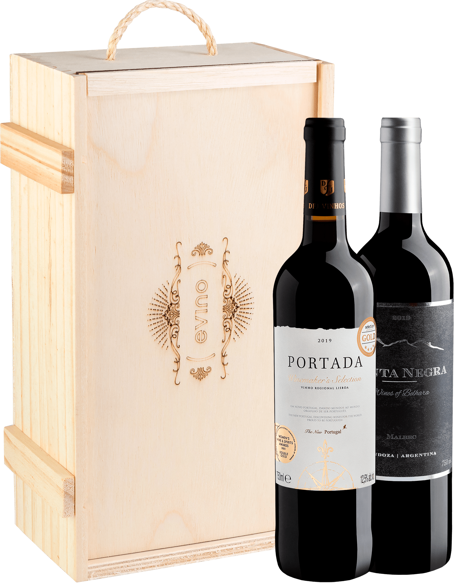 Kit 2 Best Sellers + Caixa de Madeira