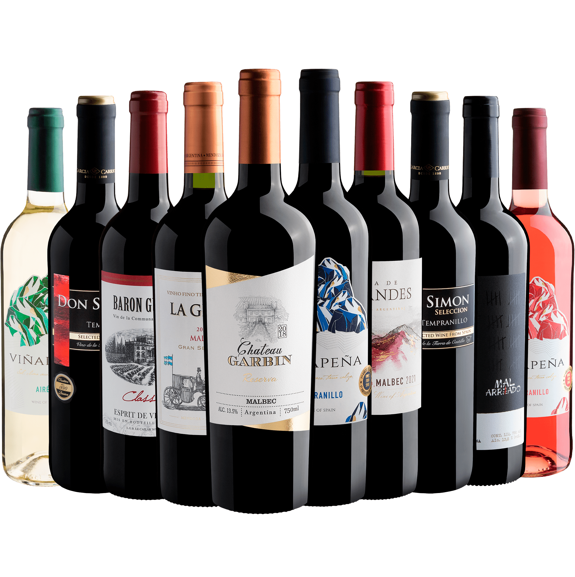 Kit 10 por R$279,90 com Malbec Reserva
