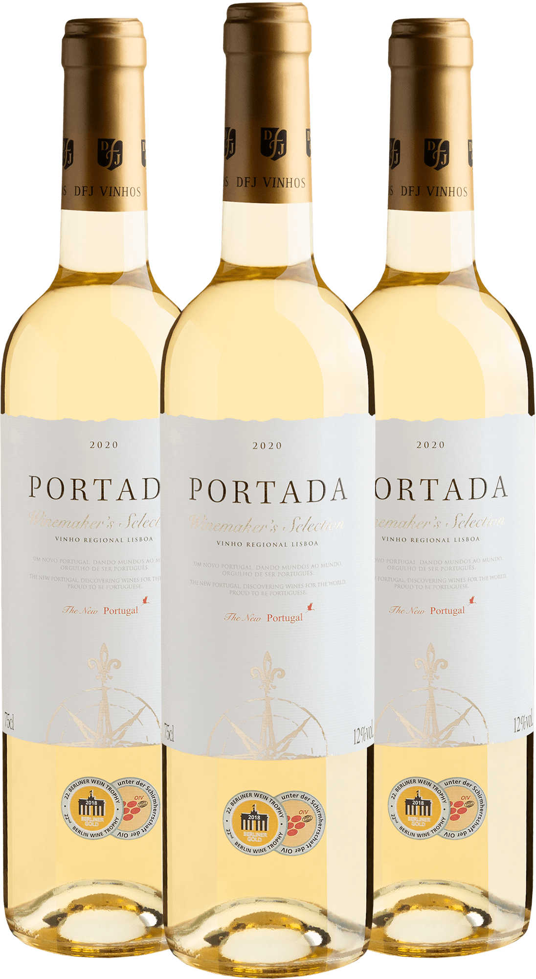 Kit 3 Portada Winemaker's Selection Branco 2020 | R$54,90 por garrafa