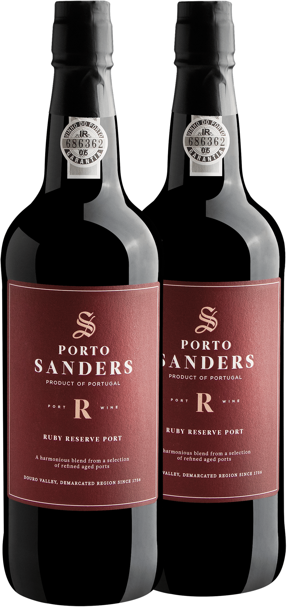 Kit 2 Sanders Vinho do Porto Ruby Reserva | Economize +R$80 | R$109,90 por garrafa