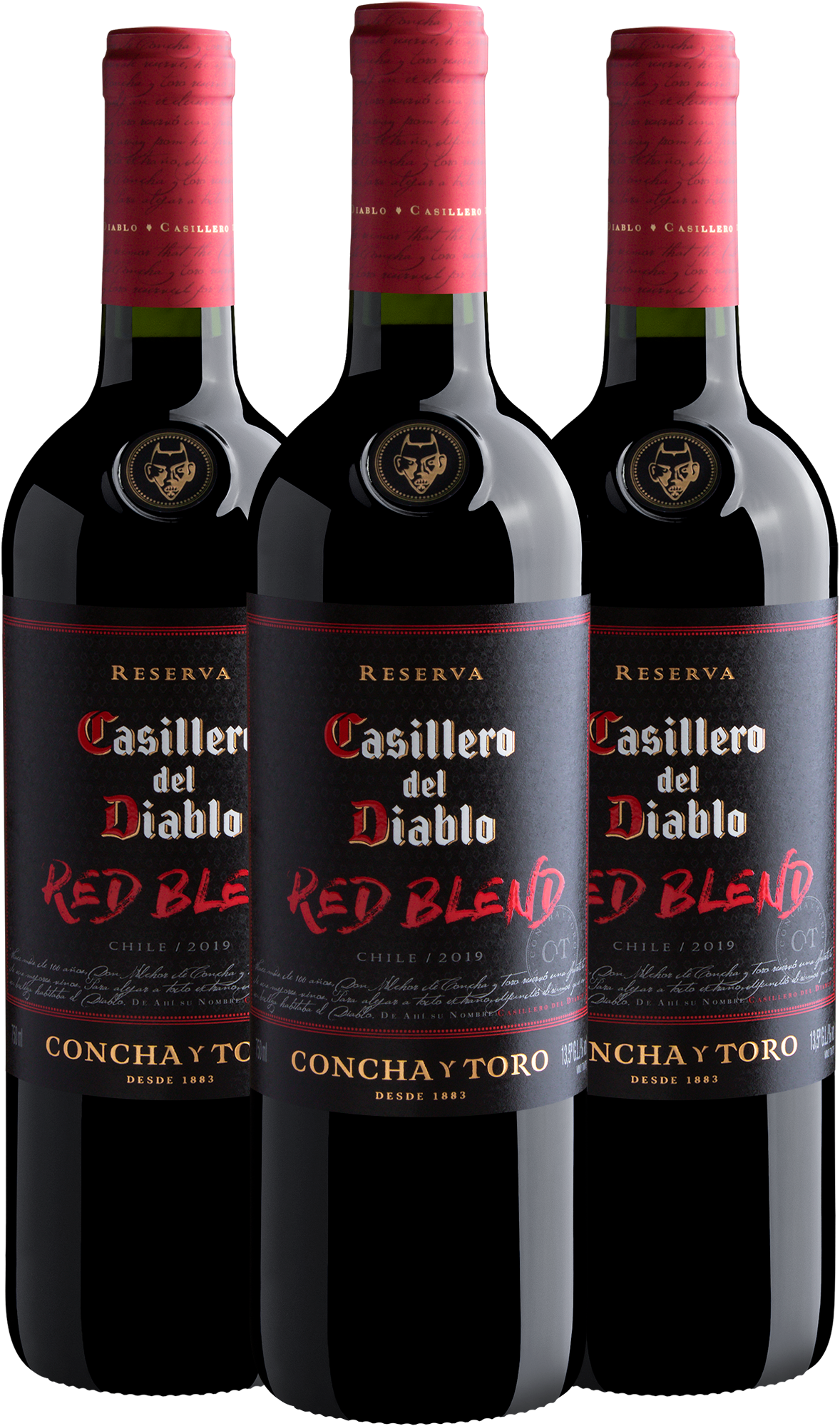 Kit 3 Casillero Del Diablo Red Blend