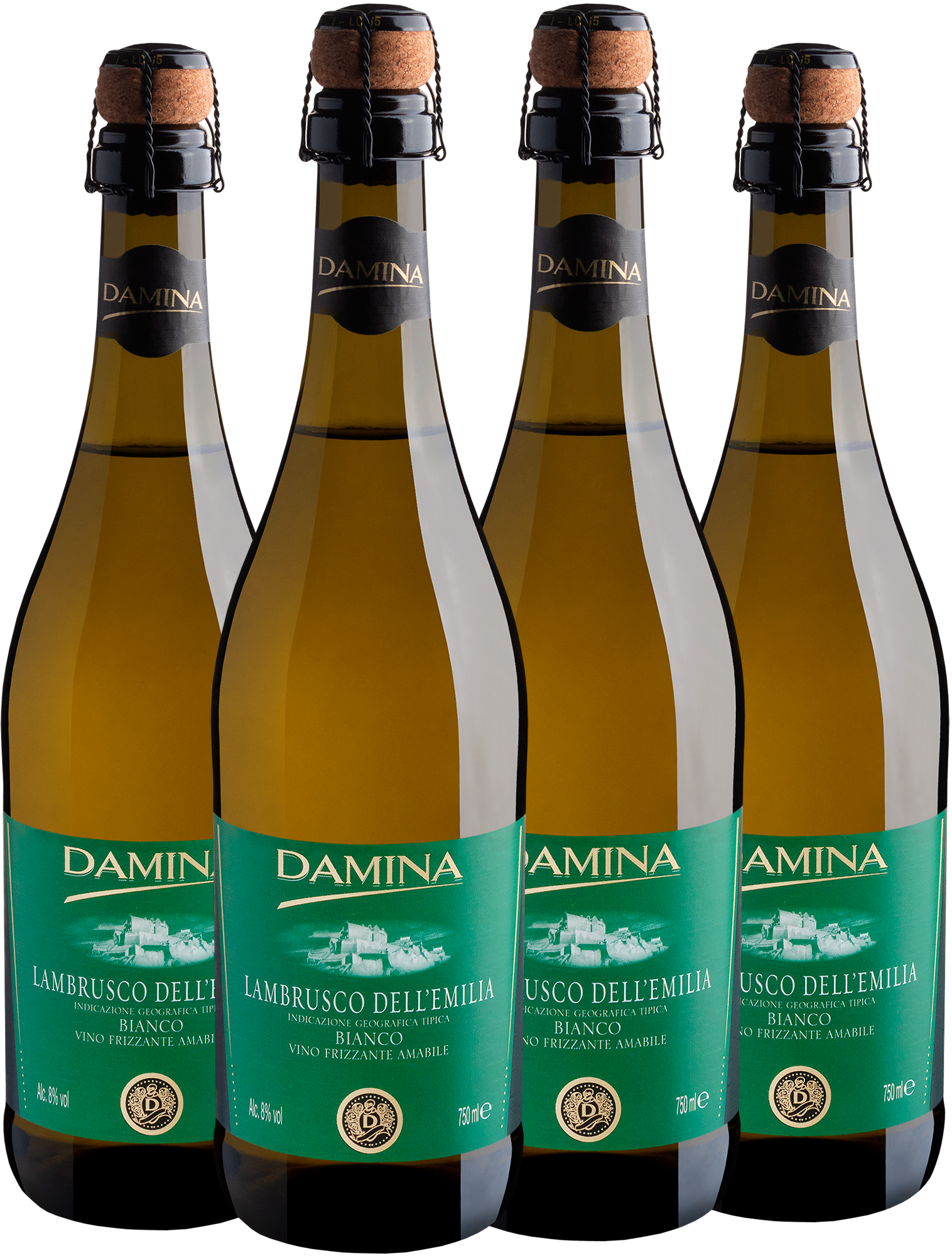 Kit 4 Damina Lambrusco Dell’emilia Frizzante Amabile