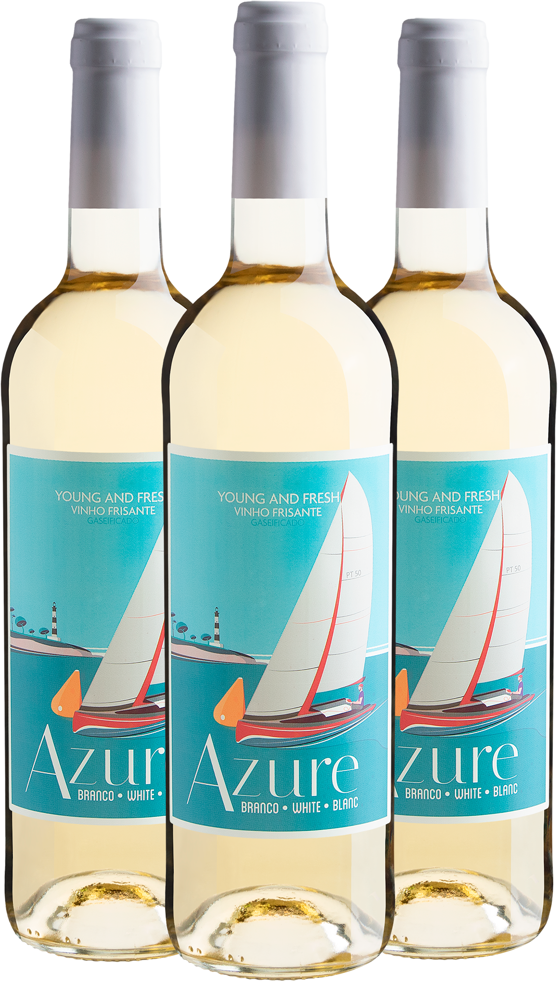 Kit 3 Azure Frisante Branco por R$33,30 cada garrafa