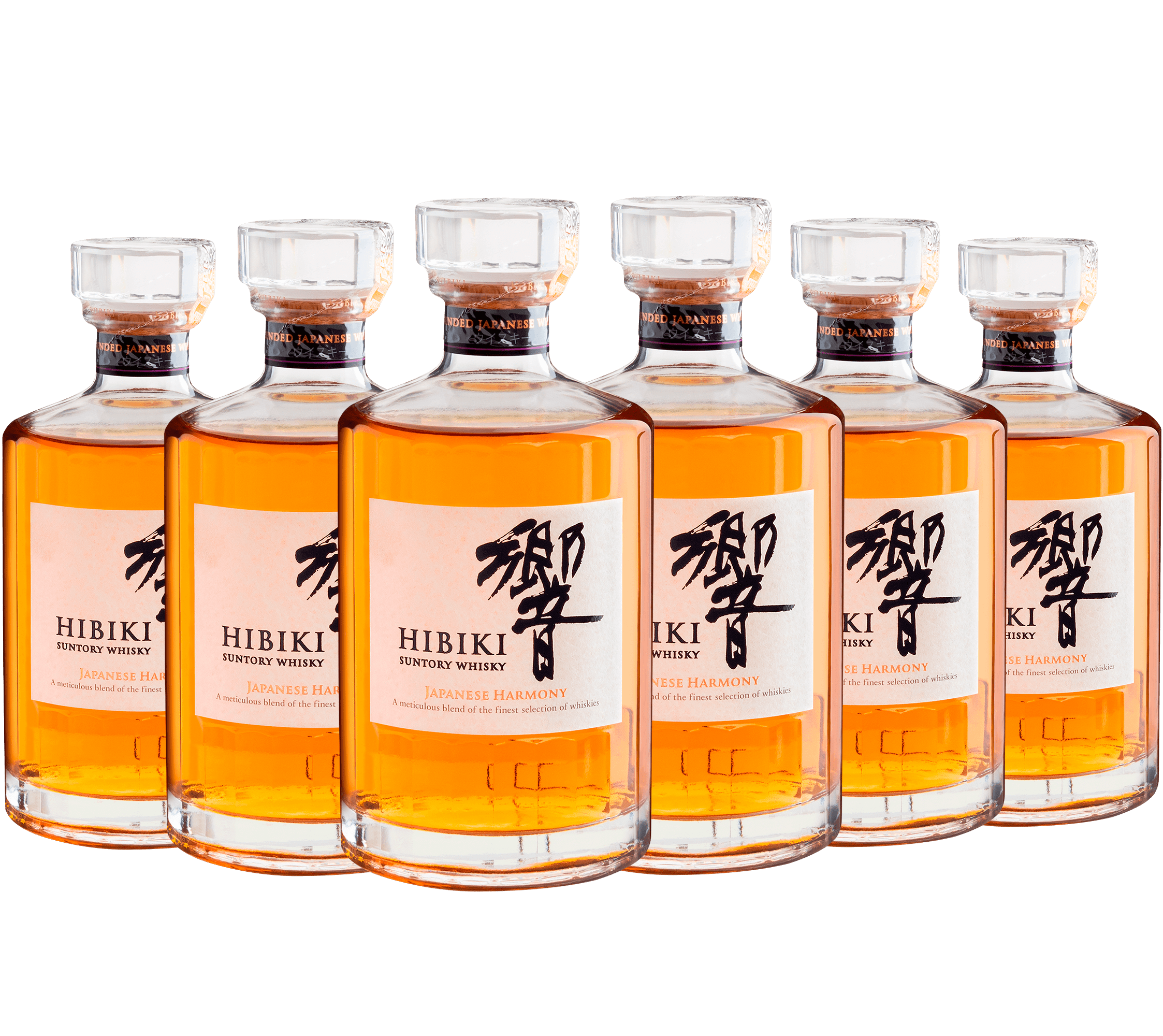 Kit 6 Hibiki Harmony Suntory Japanese Whisky - 700 mL