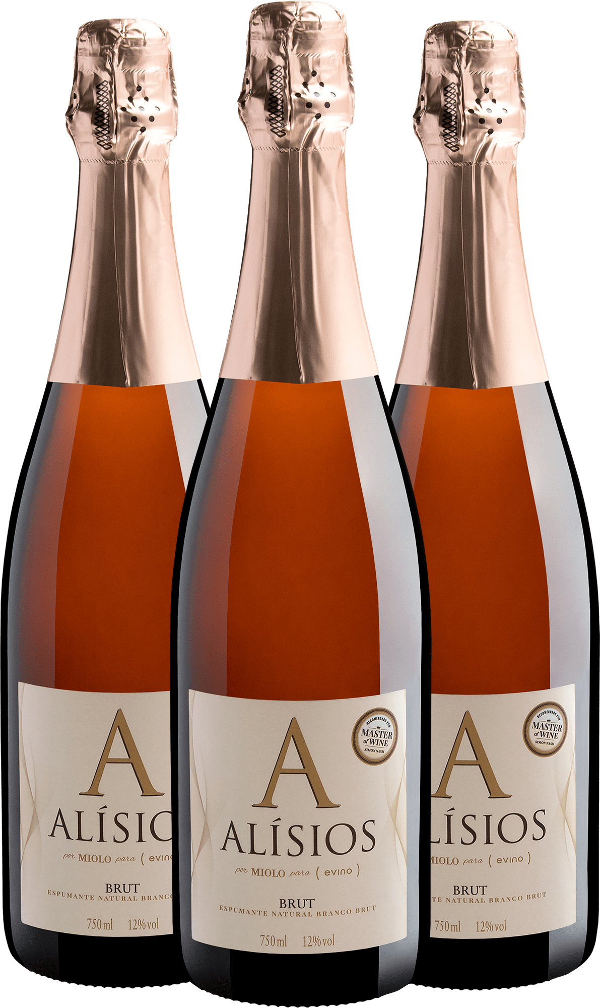 Kit 3 Alísios Brut por R$54,90 cada garrafa