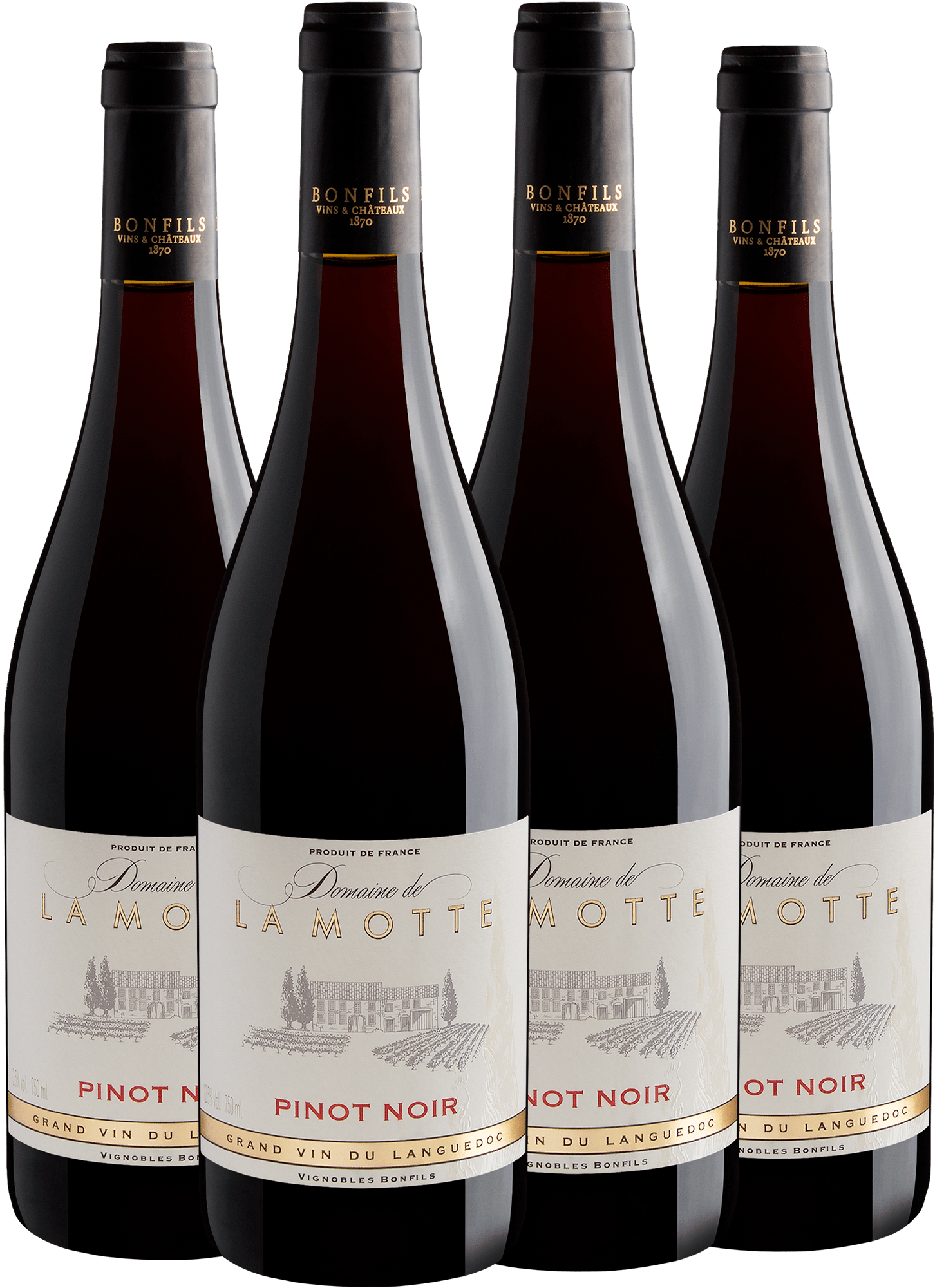 Kit 4 Domaine de La Motte Pinot Noir por R$49,90 cada garrafa