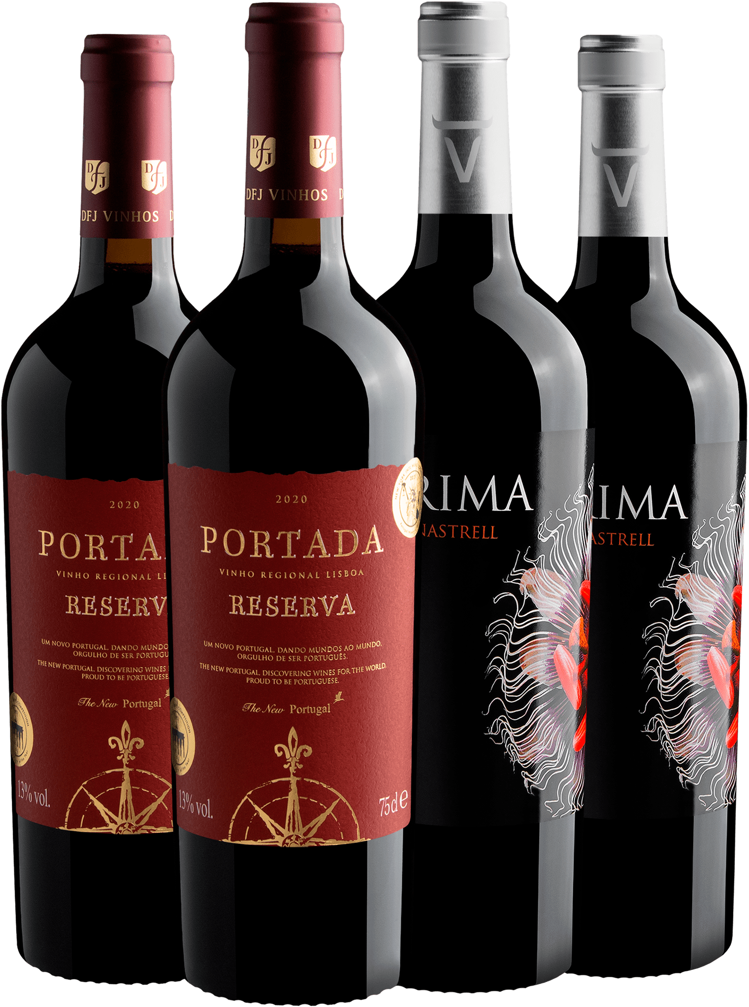 Kit 2 Portada Reserva + 2 Tarima Monastrell Alicante por R$59,92 cada garrafa com cupom