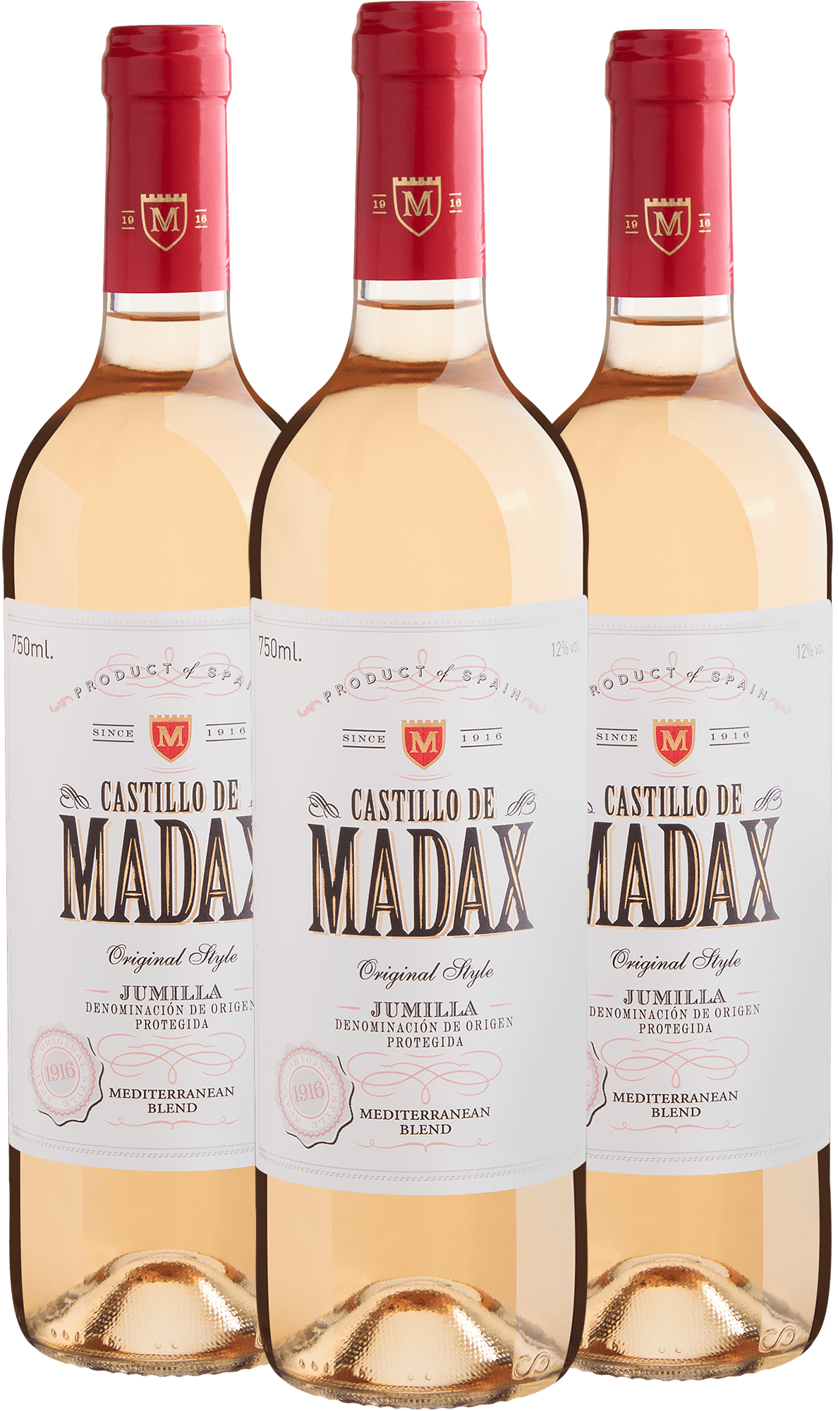 Kit 3 Castillo de Madax Rosado Jumilla DOP por R$33,30 cada garrafa