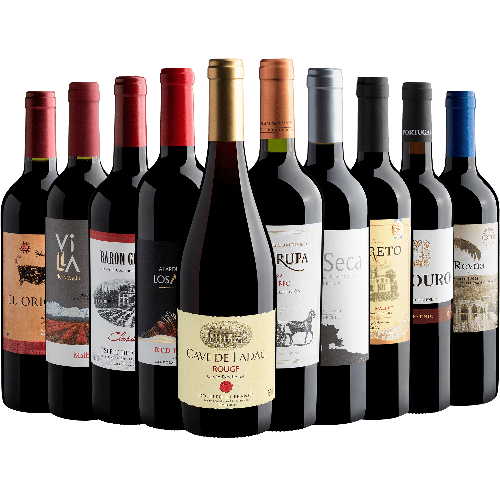 Kit 10 Vinhos por R$25,90 cada garrafa + Frete Grátis*