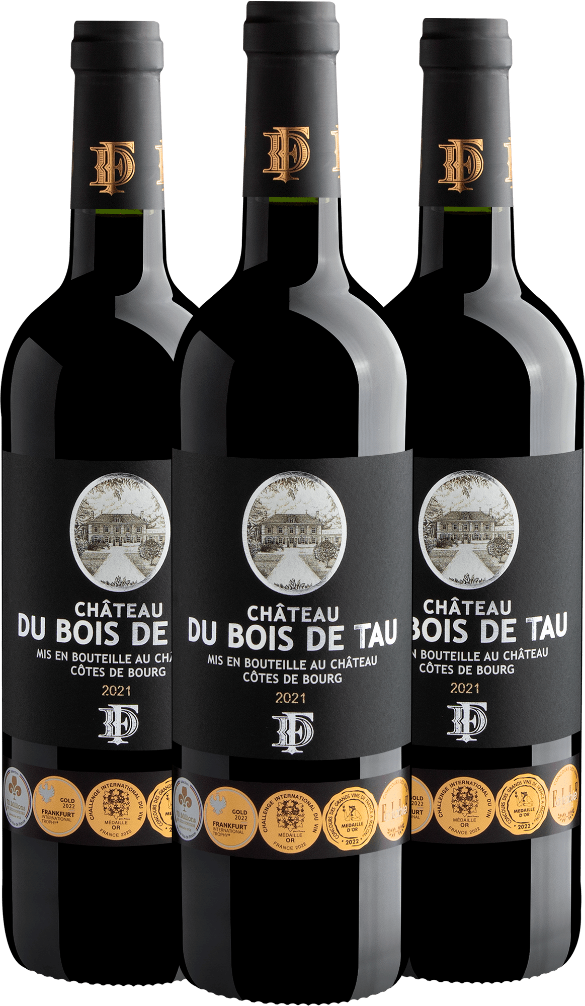Kit 3 Château du Bois de Tau Côtes de Bourg AOC