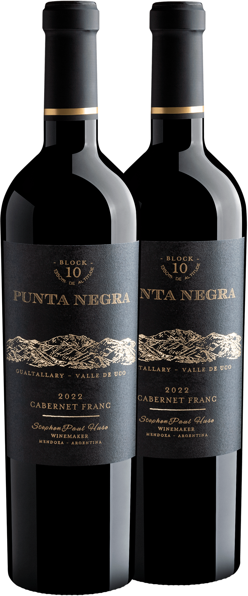 Kit 2 Punta Negra Block 10 Cabernet Franc por R$89,90 cada garrafa