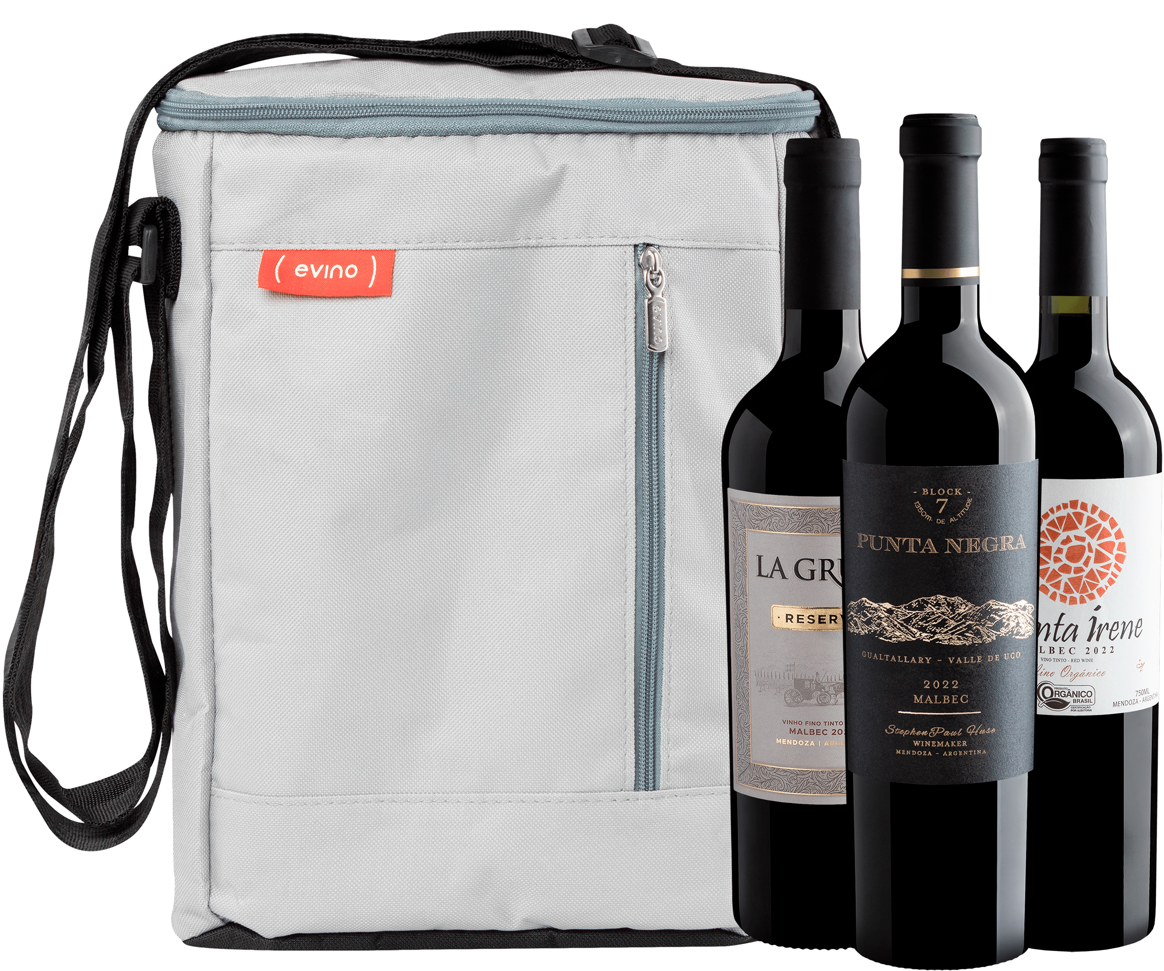 Kit 3 Malbecs Premium + Bolsa Térmica Exclusiva
