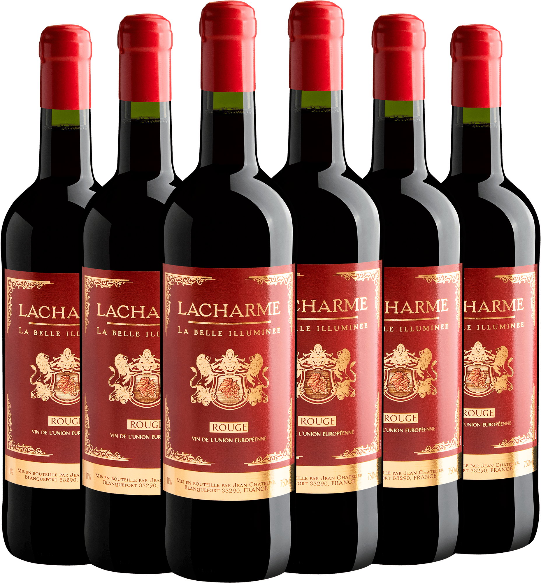 Kit 6 Lacharme por R$26,90 cada garrafa