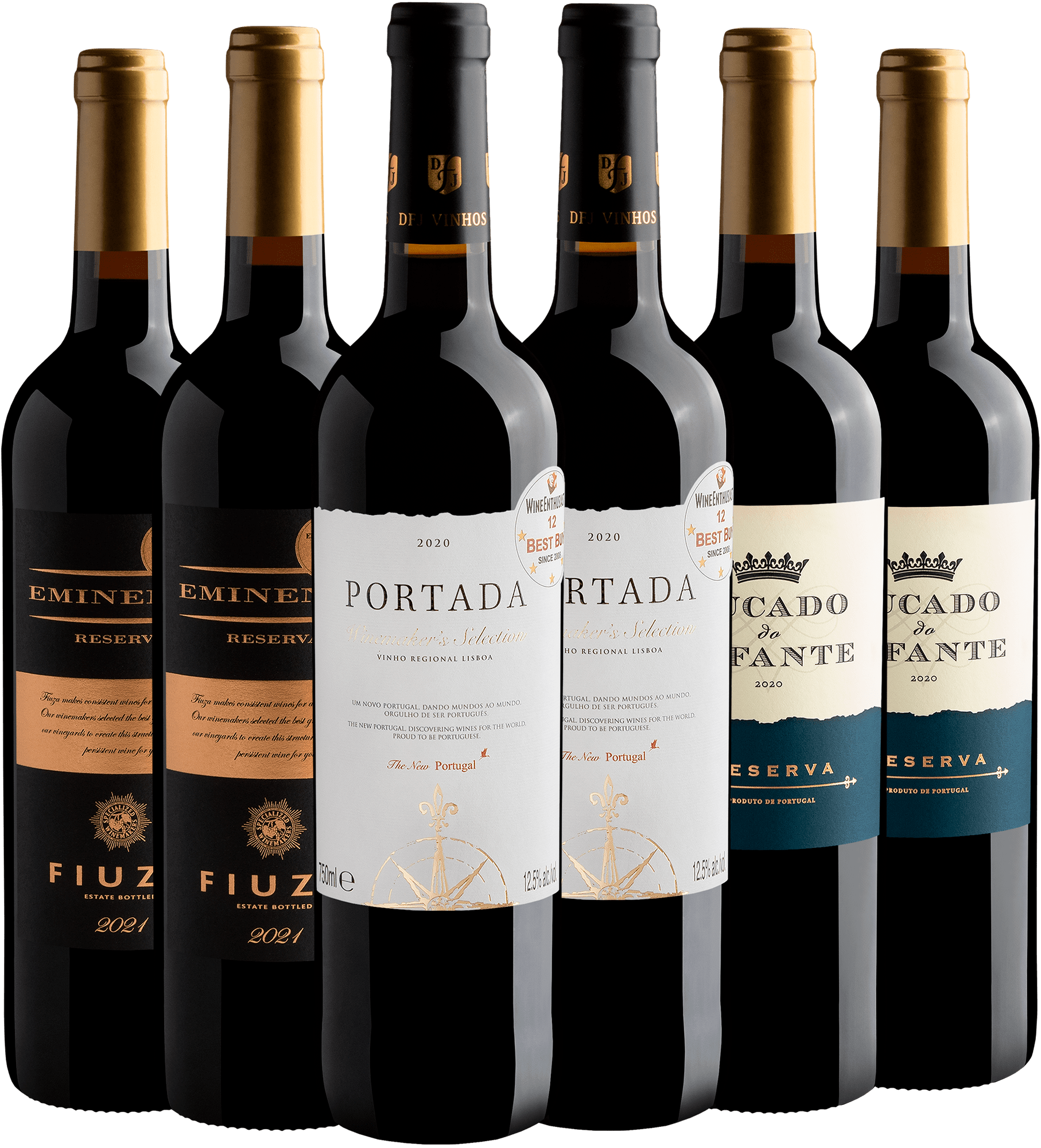 Kit 6 Vinhos Portugueses 90 Pontos por R$49,90 cada garrafa + Frete Grátis*