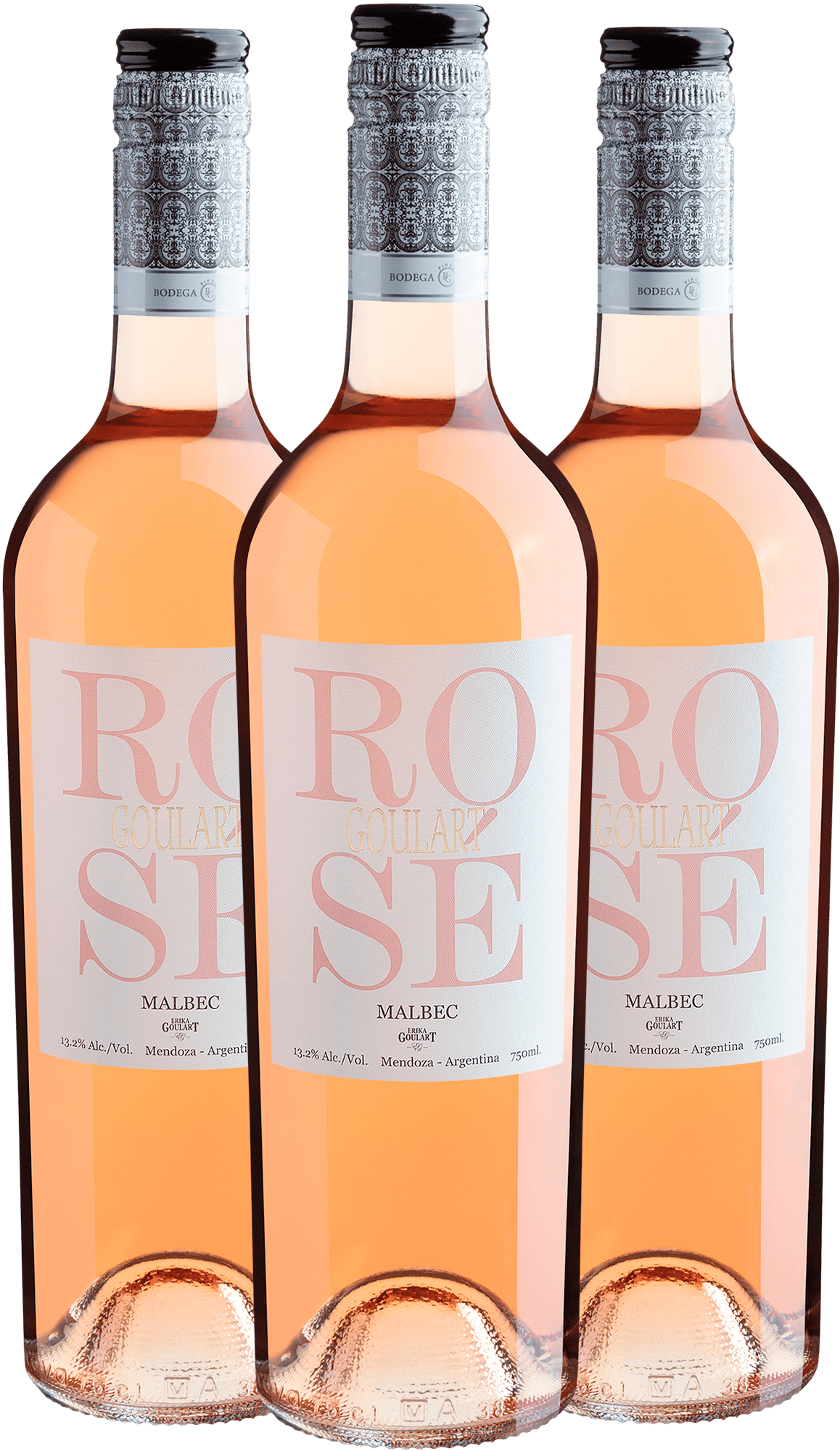 Kit 3 Goulart Rosé Malbec Luján de Cuyo DOC por R$59,90 cada garrafa