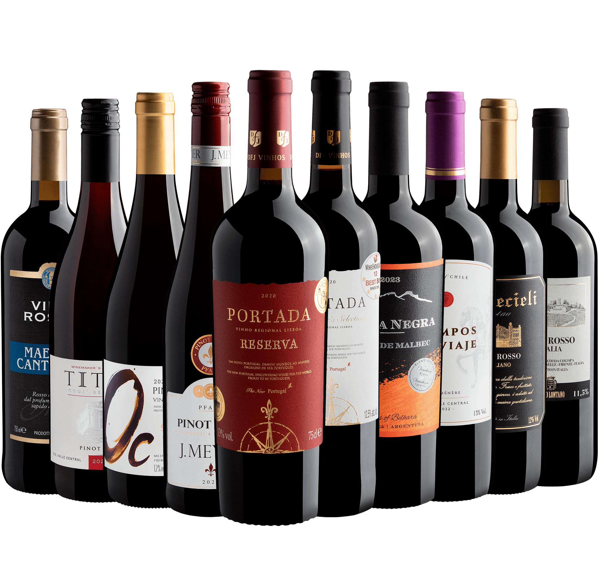 Kit 10 Vinhos por R$39,90 cada garrafa + Frete Grátis*