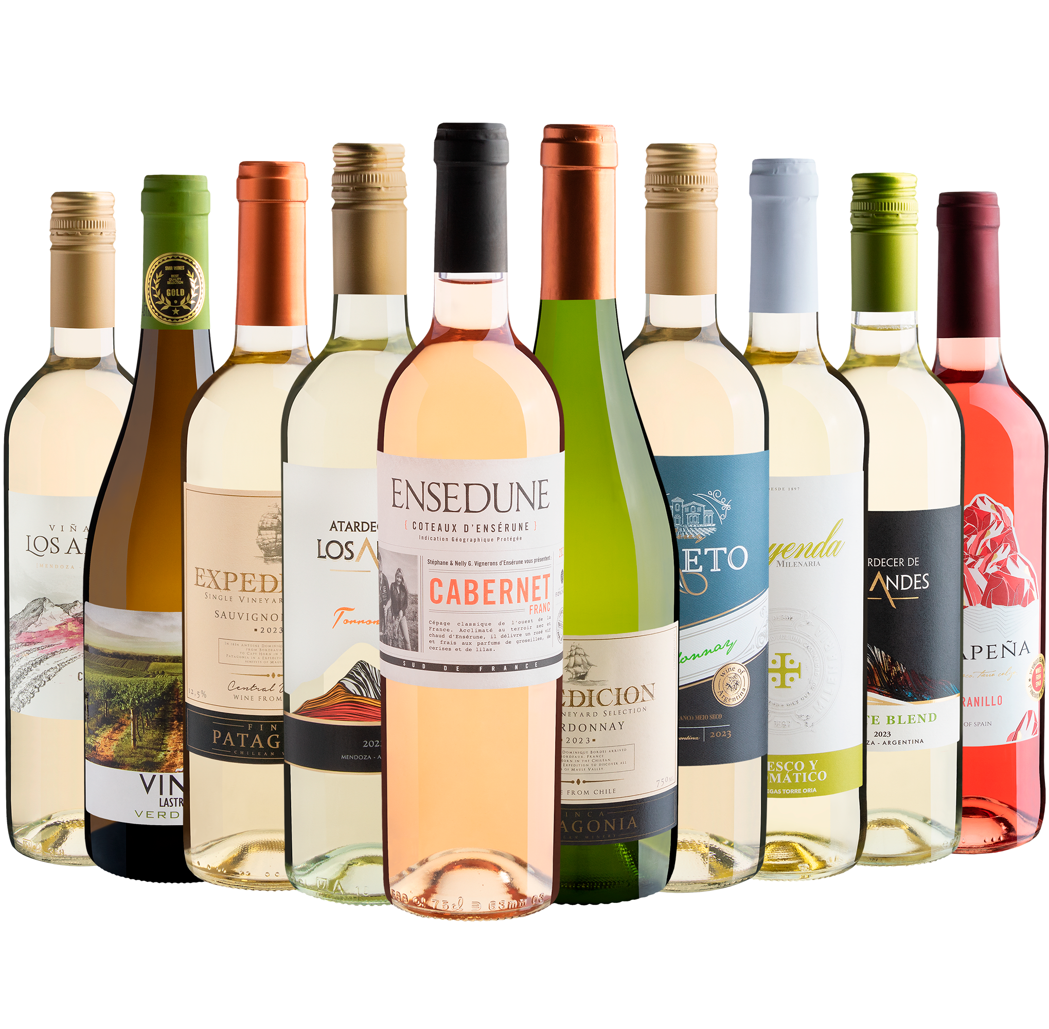 Kit 10 Vinhos Refrescantes por R$27,90 cada garrafa + Frete Grátis*