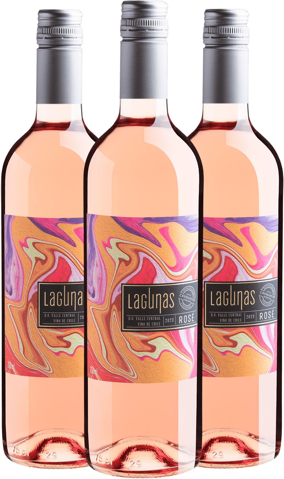 Kit 3 Lagunas Carménère Rosé Valle Central D.O. por R$33,30 cada garrafa