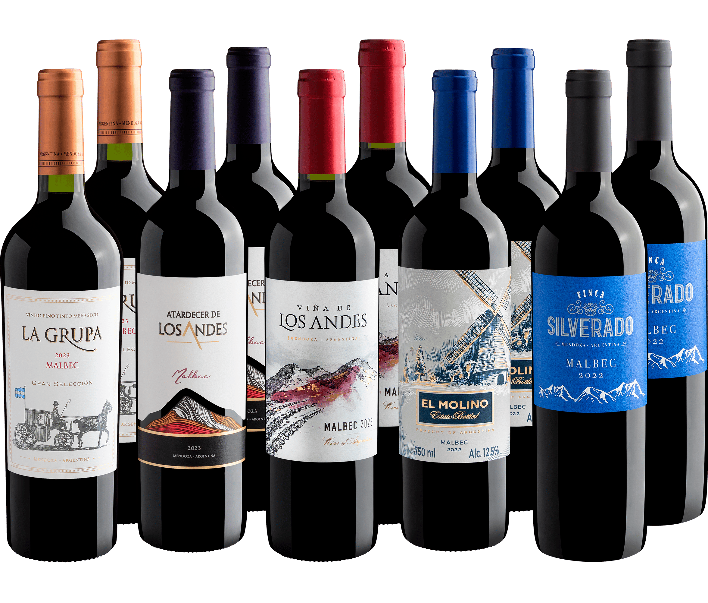 Kit Malbec em Dobro | 10 garrafas por R$29,90 cada + Frete Grátis*