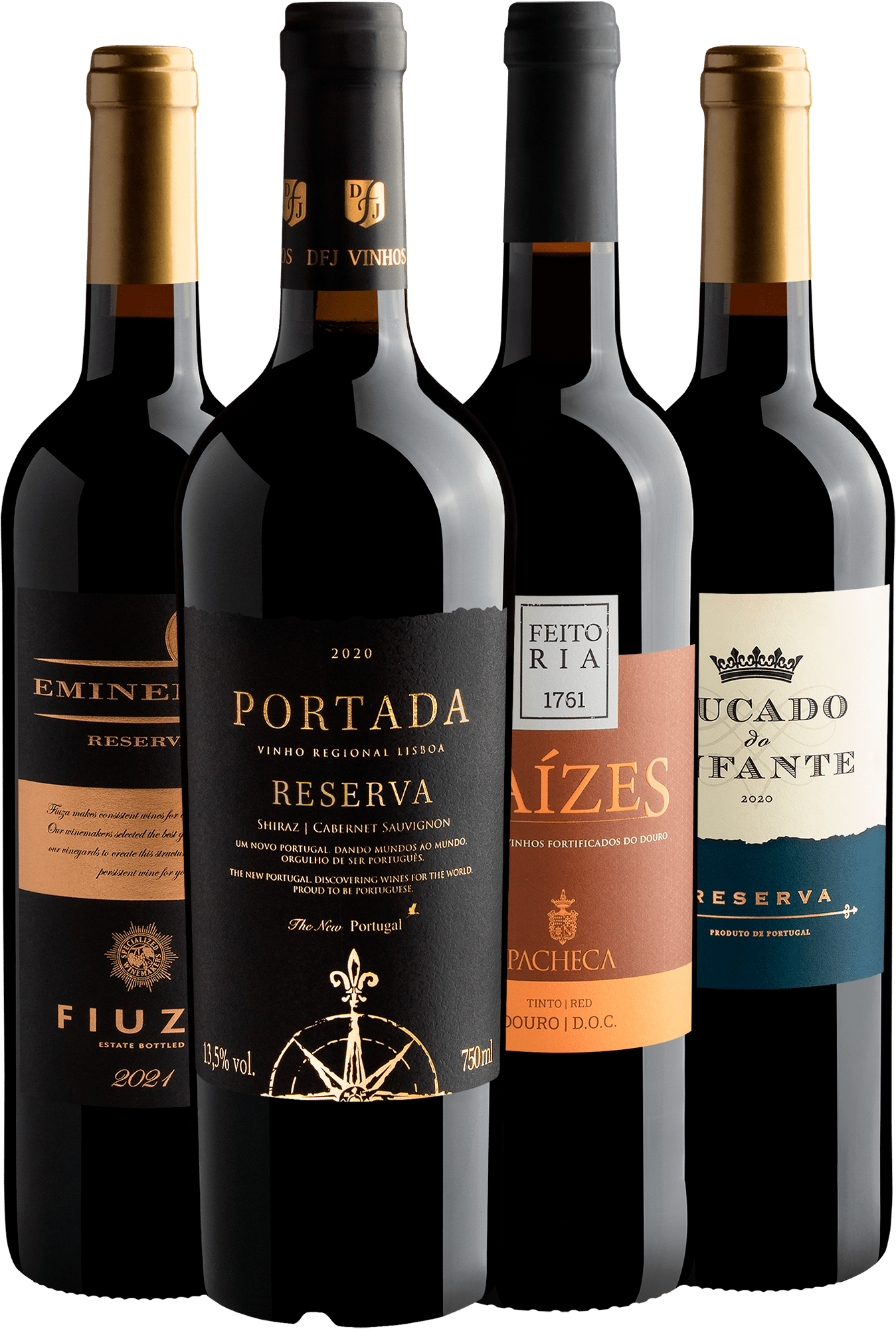 Kit 4 Sucessos Portugueses por R$59,90 cada garrafa + Frete Grátis*