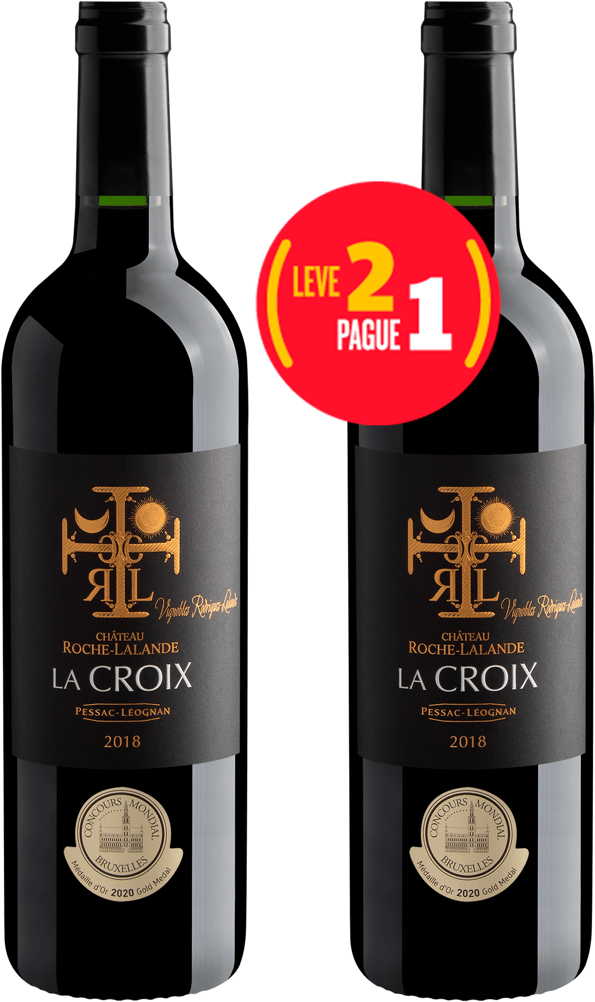Kit Leve 2 Pague 1 Château Roche-Lalande La Croix Pessac-Léognan AOC