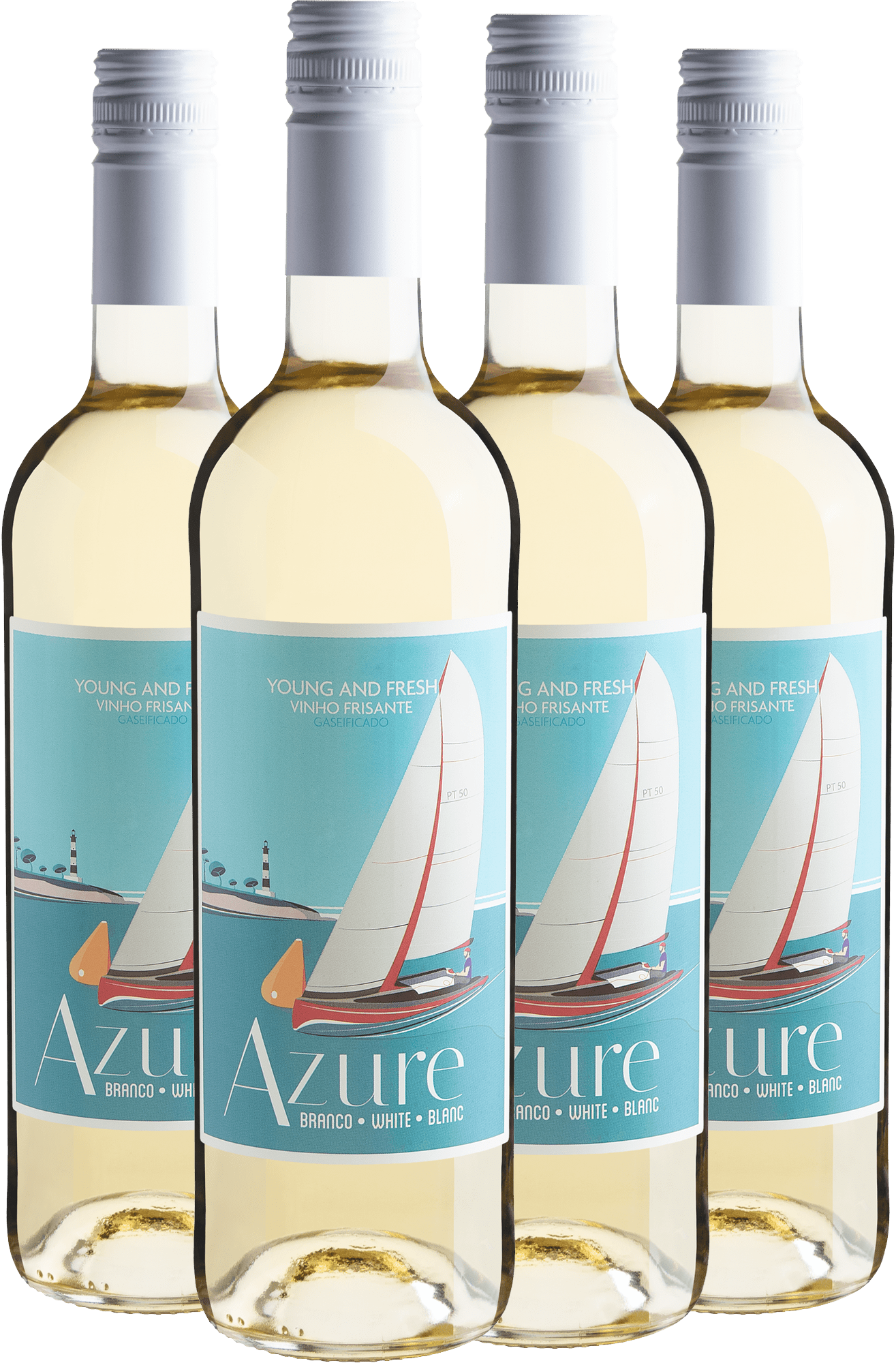 Kit 4 Azure Frisante Branco por R$34,90 cada garrafa