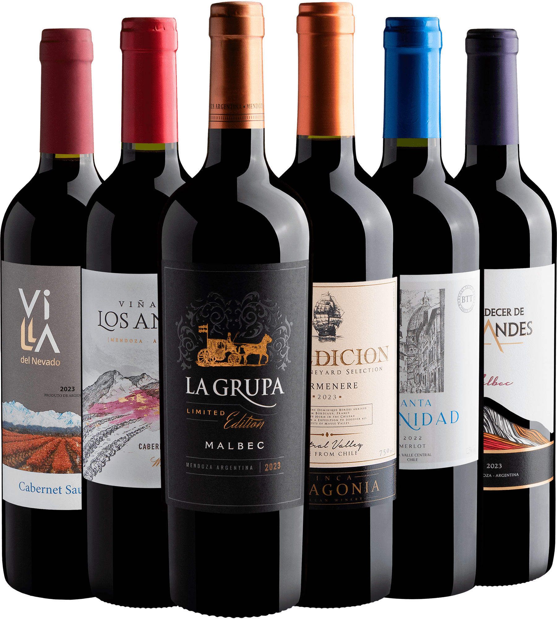 Kit 6 Vinhos com La Grupa Limited Edition por R$26,90 cada garrafa + Frete Grátis*
